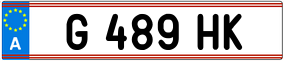 Trailer License Plate